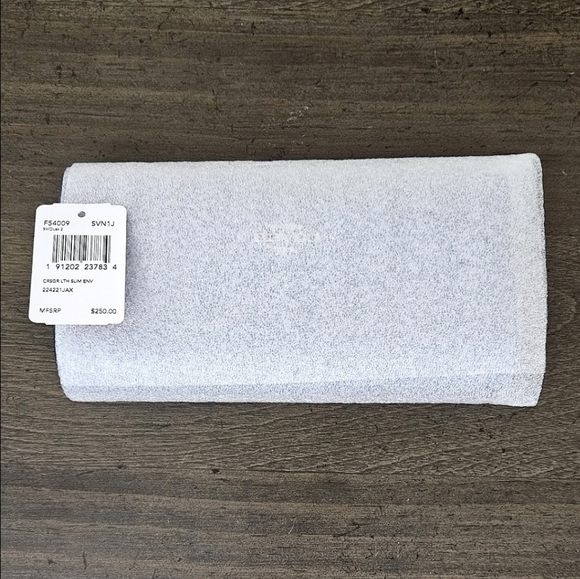 NEW Coach Slim Envelope Wallet Blue - Picture 11 of 14